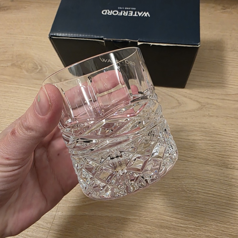 Waterford Book Of Kells Crystal Tumbler 6 Oz Cups Glasses Set Of 2 180 ML - Picture 4 of 7